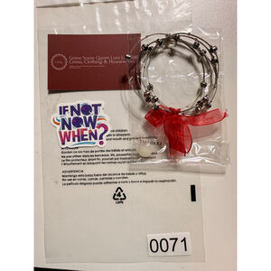 Bracelet One Size Silver Red from vendor for Free People and Anthropo